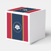 Patriotic favor box with Flag of Mississippi, USA Bedankdoosjes (Achterkant)