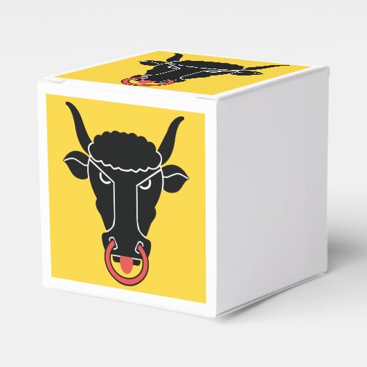 Patriotic favor box with Flag of Uri, Switzerland Bedankdoosjes (Voorkant Zijde)