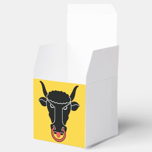 Patriotic favor box with Flag of Uri, Switzerland Bedankdoosjes (Geopend)