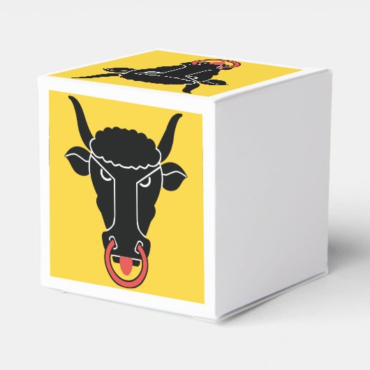 Patriotic favor box with Flag of Uri, Switzerland Bedankdoosjes (Achterkant)