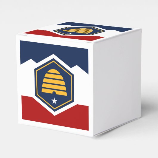 Patriotic favor box with Flag of Utah, USA Bedankdoosjes (Voorkant Zijde)