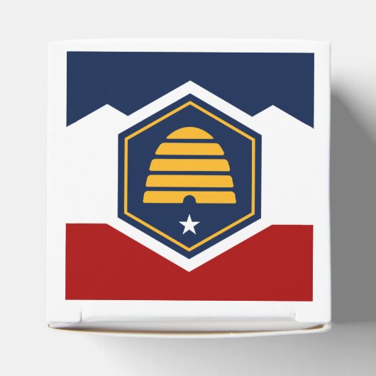 Patriotic favor box with Flag of Utah, USA Bedankdoosjes (Bovenkant)