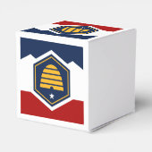 Patriotic favor box with Flag of Utah, USA Bedankdoosjes (Achterkant)