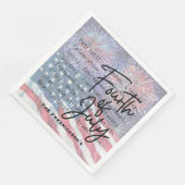 Patriotic Festive Fireworks Servet (Hoek)