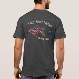 Patriotic Fish Skeleton Aangepast Shirt