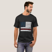Patriotic Fitness Trainer Usa American Flag Bodybu T-shirt (Voorkant volledig)