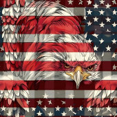 Patriotic Flag Blanket Eagle Pride for the Fourth Fleece Deken