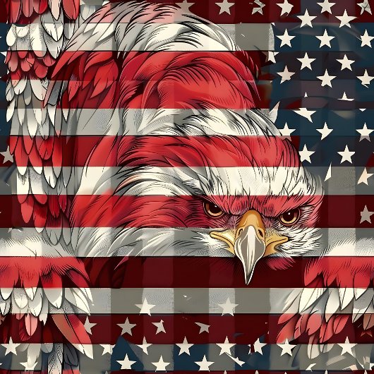 Patriotic Flag Blanket Eagle Pride for the Fourth Fleece Deken