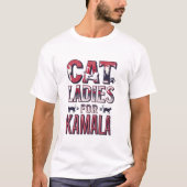 Patriotic Flag Colours Cat Ladies T-shirt (Voorkant)