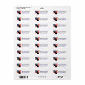 Patriotic Flag Salute Etiket (Full Sheet)