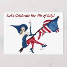 Patriotic Flare Invitation