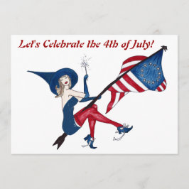 Patriotic Flare Invitation Kaart