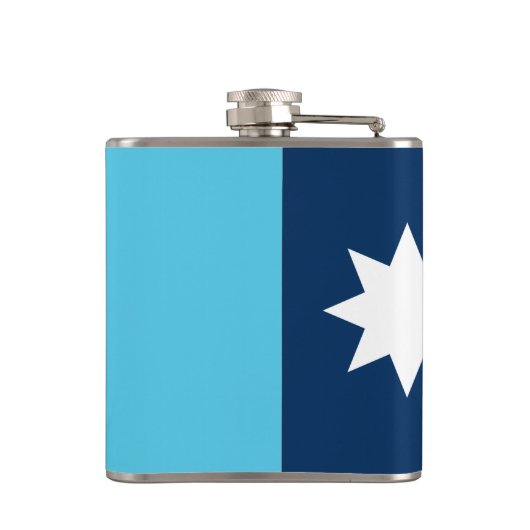 Patriotic flask with Flag of Minnesota, USA Heupfles (Achterkant)