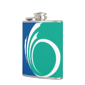 Patriotic flask with Flag of Ottawa, Canada Heupfles (Links)