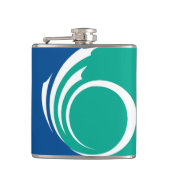 Patriotic flask with Flag of Ottawa, Canada Heupfles (Voorkant)