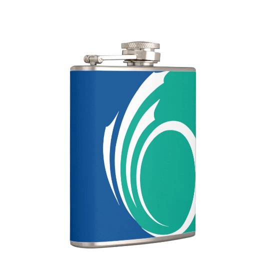 Patriotic flask with Flag of Ottawa, Canada Heupfles (Rechts)