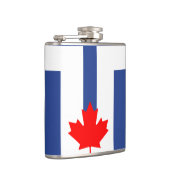 Patriotic flask with Flag of Toronto, Canada Heupfles (Rechts)