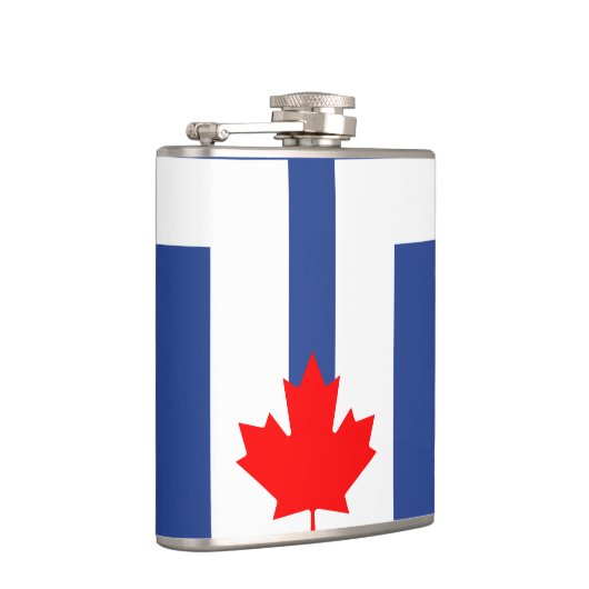 Patriotic flask with Flag of Toronto, Canada Heupfles (Rechts)