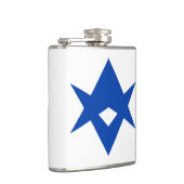 Patriotic flask with Flag of Toyota City, Japan Heupfles (Rechts)