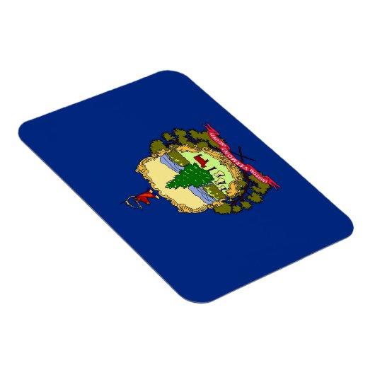 Patriotic Flexible Magnet with Vermont State flag Magneet (Rechterzijde)