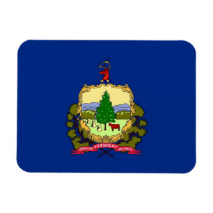 Patriotic Flexible Magnet with Vermont State flag Magneet