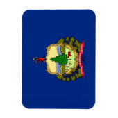 Patriotic Flexible Magnet with Vermont State flag Magneet (Verticaal)