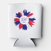 Patriotic Floral 4th of July Bbq 250 Anniversary  Blikjeskoeler (Voorkant)