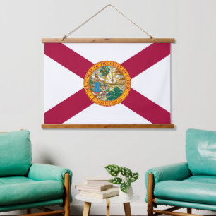 Patriotic Florida Tapestry, Florida Flag Hangend Wandkleed
