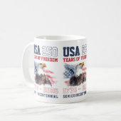 Patriotic Freedom America's 250th Anniversary Koffiemok (Voorkant links)