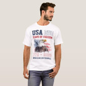 Patriotic Freedom America's 250th Anniversary T-shirt (Voorkant volledig)