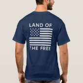 Patriotic Freedom Eagle USA Vlag T-shirt (Achterkant)