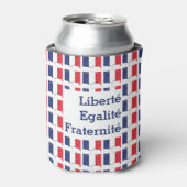 Patriotic FRENCH FLAG Liberté Egalité Fraternité Blikjeskoeler (Blikje Voorkant)