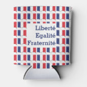 Patriotic FRENCH FLAG Liberté Egalité Fraternité Blikjeskoeler (Voorkant)