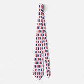 Patriotic FRENCH FLAG Monogram Stropdas (Voorkant)