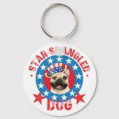 Patriotic Frenchie Sleutelhanger (Voorkant)
