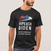 Patriotic Fun Impeach Joe Biden Stars Democratic R T-shirt (Voorkant)