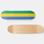 Patriotic Gabon Flag Persoonlijk Skateboard (Horizontaal)