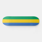 Patriotic Gabon Flag Persoonlijk Skateboard (Horizontaal)