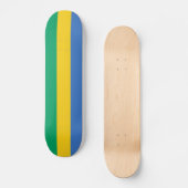 Patriotic Gabon Flag Persoonlijk Skateboard (Voorkant)