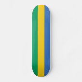 Patriotic Gabon Flag Persoonlijk Skateboard (Voorkant)