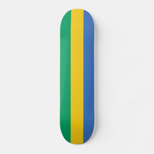 Patriotic Gabon Flag Persoonlijk Skateboard (Voorkant)