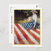 "PATRIOTIC GARDEN" FLOWER FLAG BRIEFKAART (Voorkant / Achterkant)