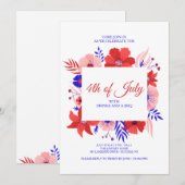 Patriotic Garden Party Uitnodiging (Voorkant / Achterkant)