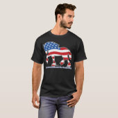 Patriotic Gentle Giant Draft Horse T-shirt (Voorkant volledig)