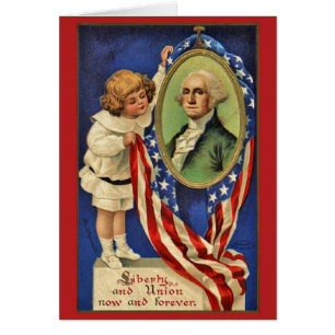  Patriotic George Washington Card