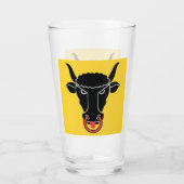Patriotic glass cup with flag of Uri, Switzerland Glas (Achterkant)