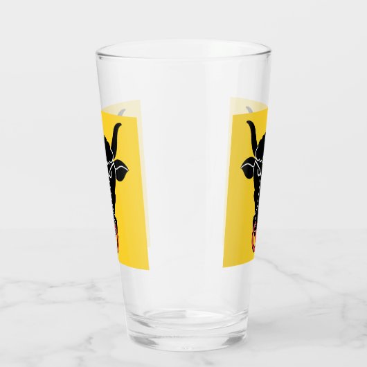 Patriotic glass cup with flag of Uri, Switzerland Glas (Rechts)