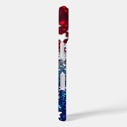 Patriotic Glitter Case-Mate iPhone Case (Achterkant / Rechts)