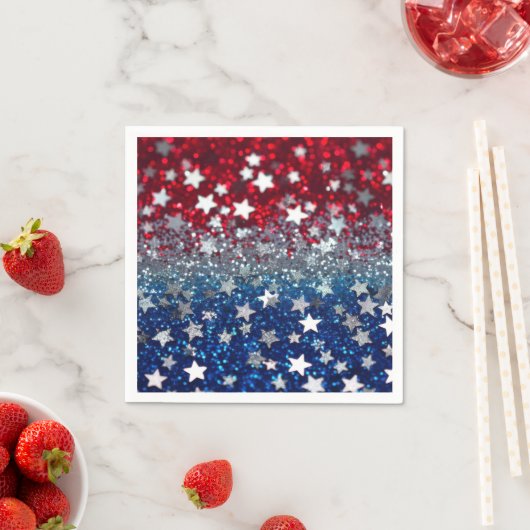 Patriotic Glitter Servet (Insitu)
