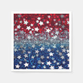 Patriotic Glitter Servet (Voorkant)
